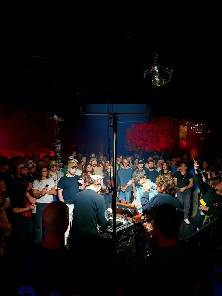 The band little image performing at The Basement East in Nashville Tennessee