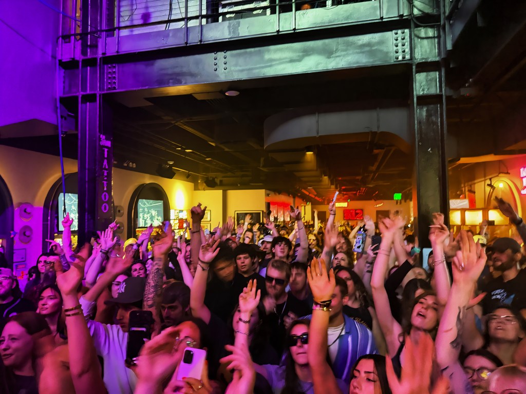 Crowd cheers as Mod Sun plays at rocknite Nashville at JBJ's Nashville