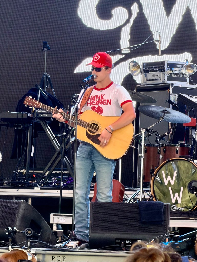 Waylon Wyatt performing at Bonnaroo 2026