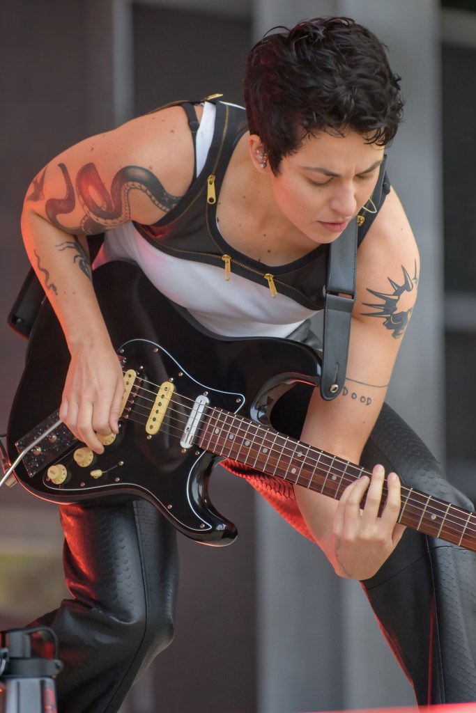 MUNA performing at Hinterland Music Festival 2026