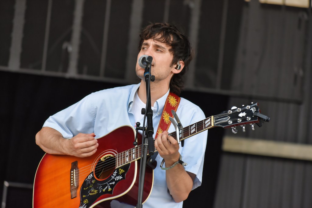 Guitarist performing with Samia at Hinterland Music Festival 2026