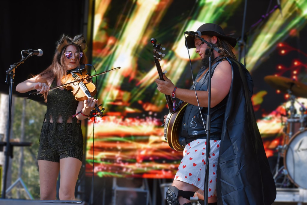 Tire Fire performing at Hulaween 2026