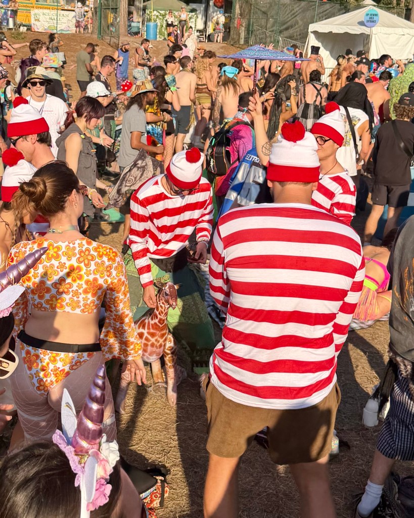 Festival Attendees in costume at Hulaween 2026